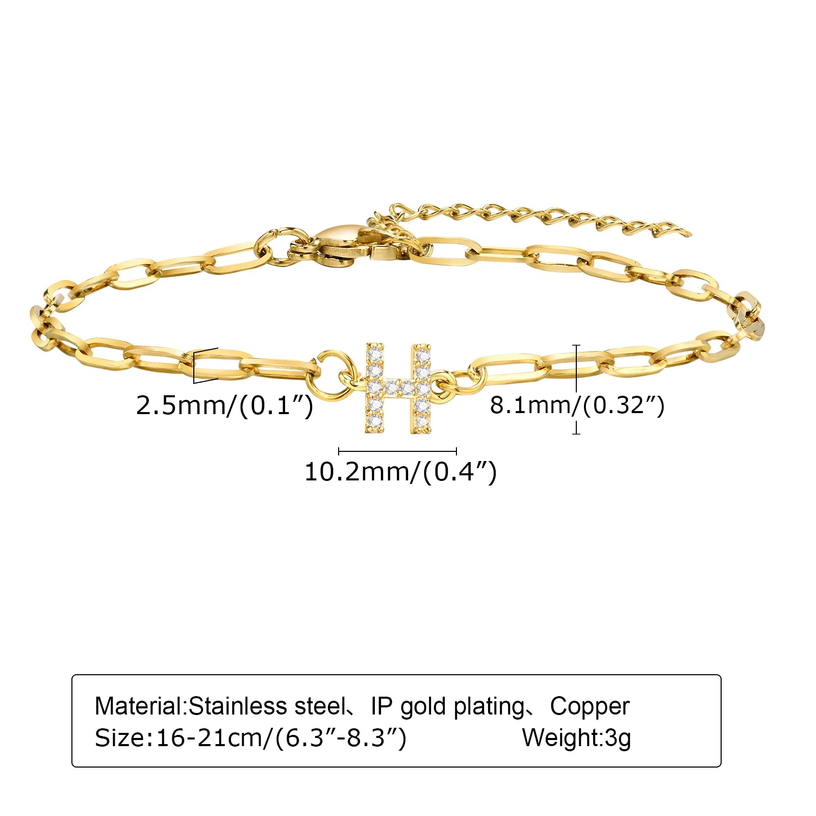 Initial Letter Bracelet