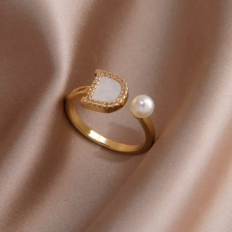Crystal Initial Ring