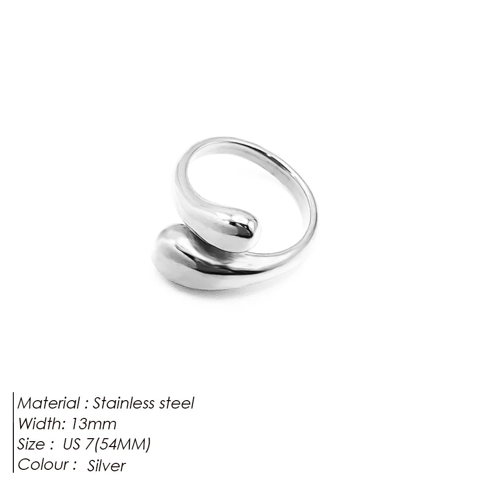 Plume Feather Open Ring