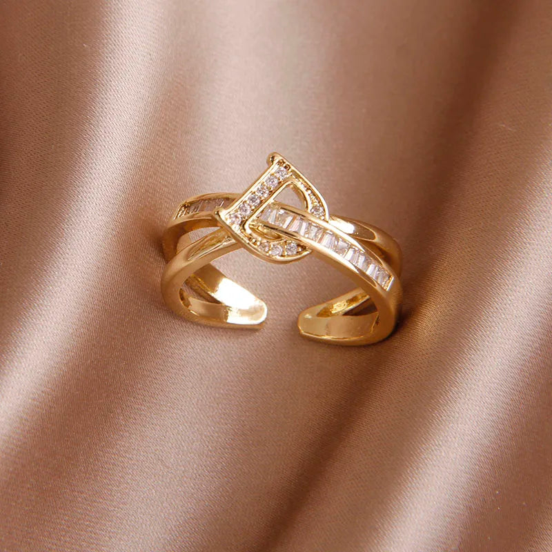 Crystal Initial Ring
