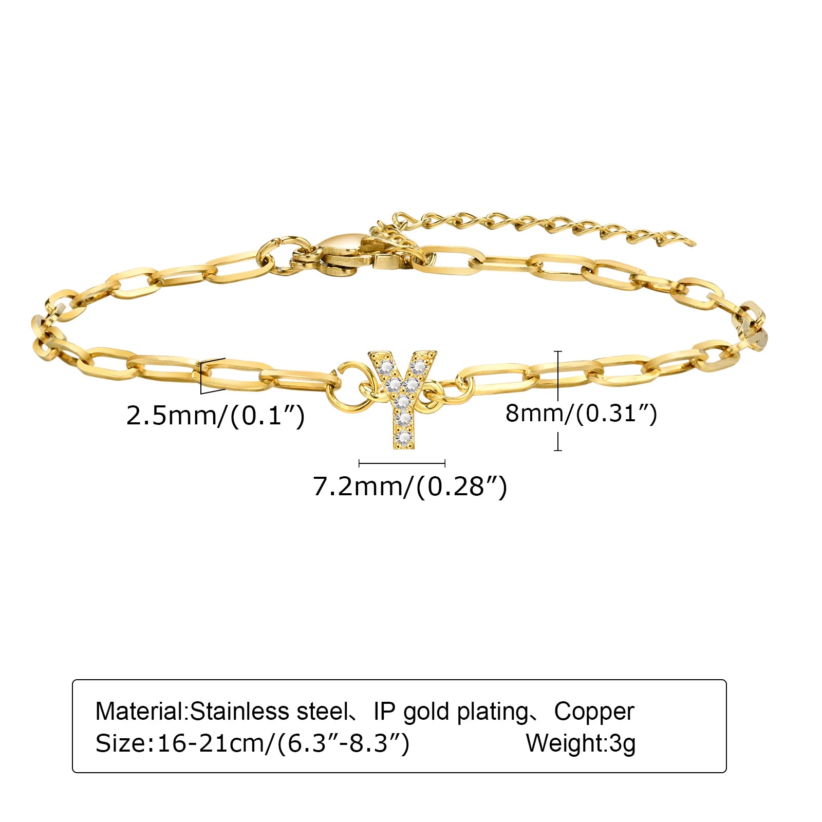 Initial Letter Bracelet