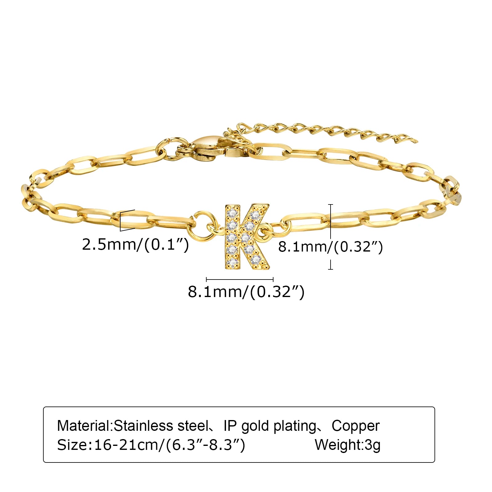 Initial Letter Bracelet