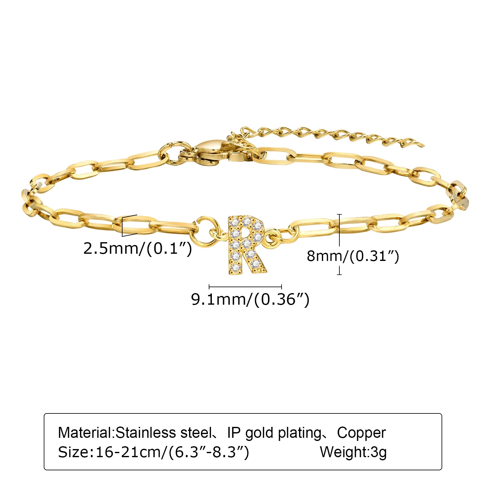 Initial Letter Bracelet