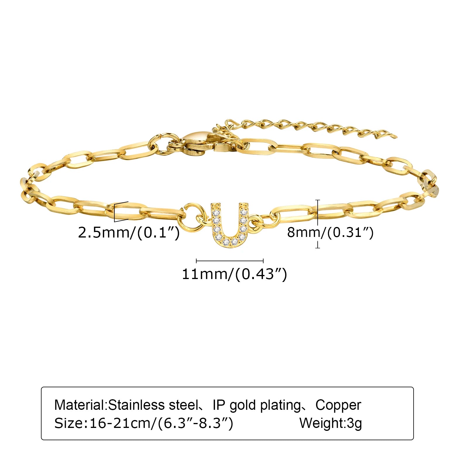 Initial Letter Bracelet
