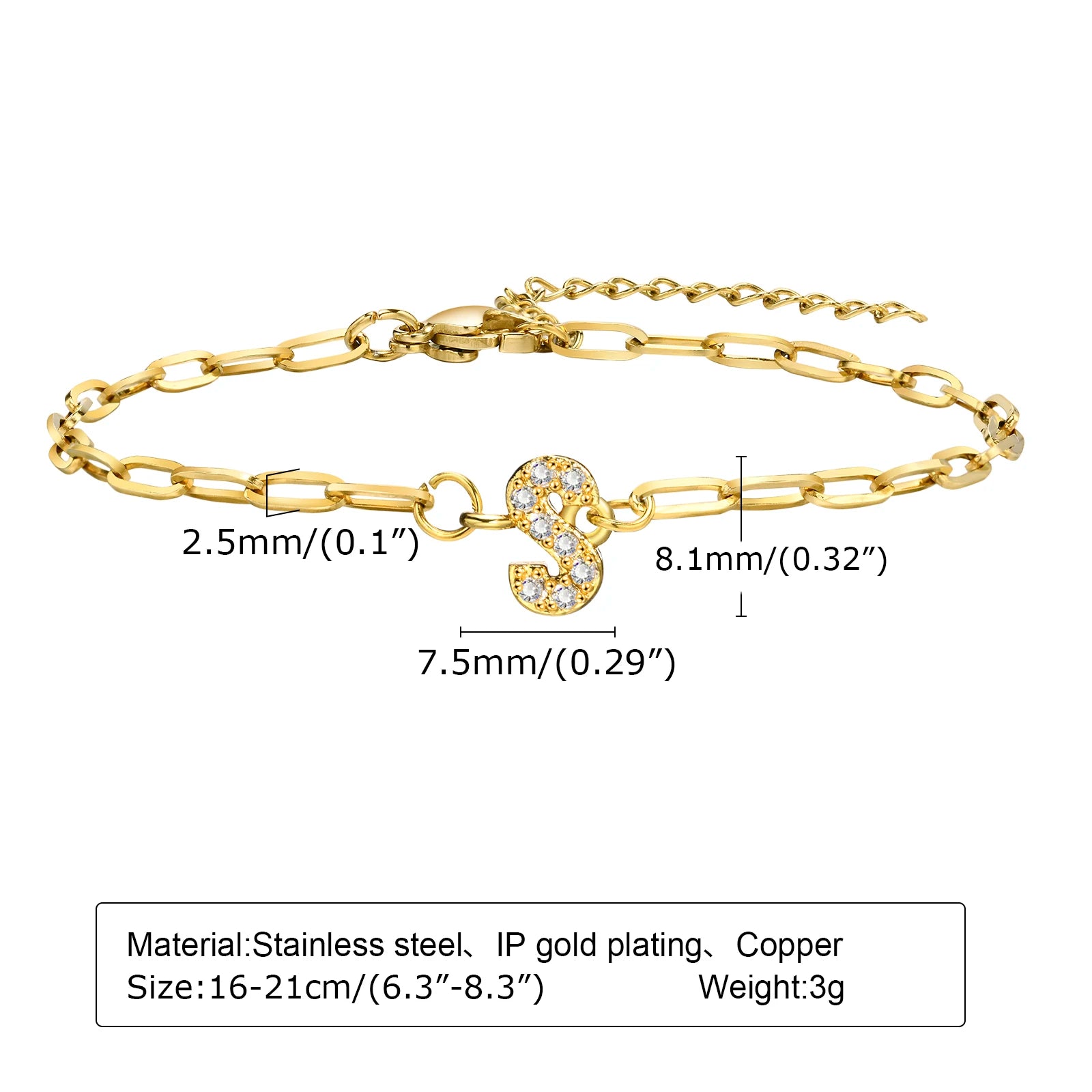 Initial Letter Bracelet