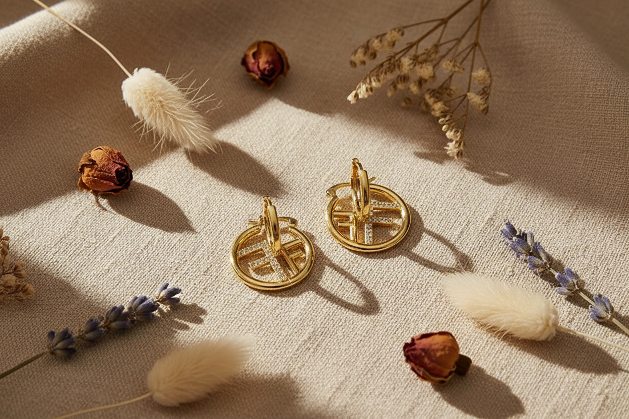 Firenze Earrings - Flat Lay