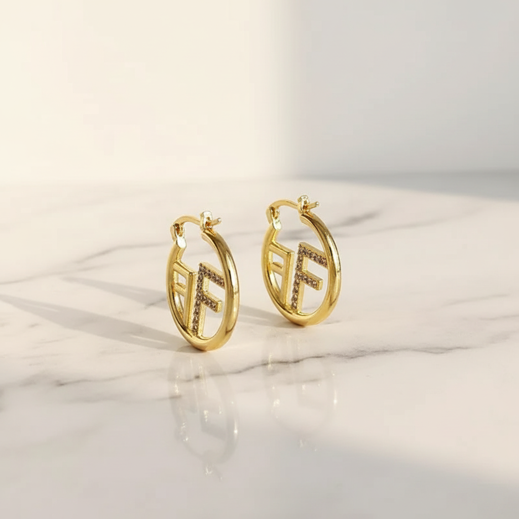 Firenze Earrings - Marble